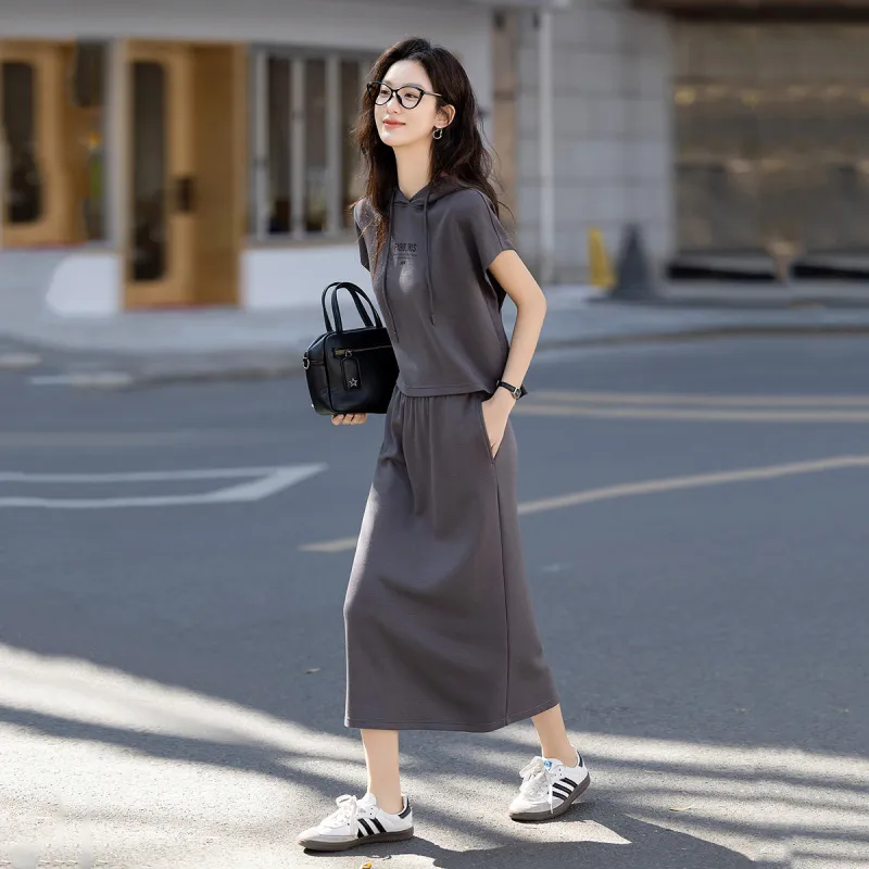 【dme】 Skirt Set Women's Dark Gray-1