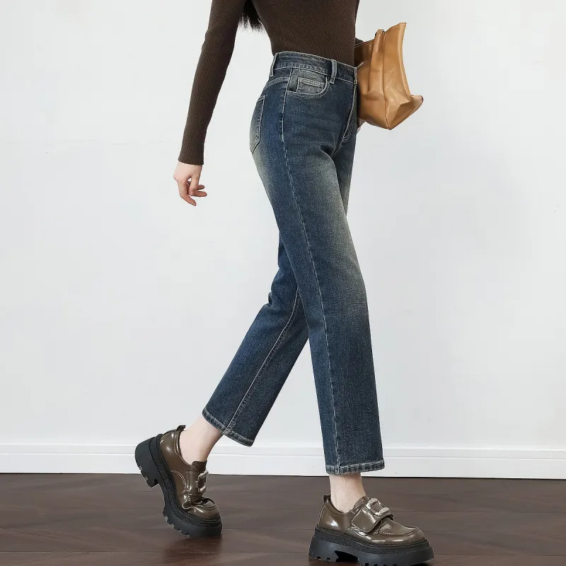 【dme】 Jeans Women's Dark Denim Blue-2