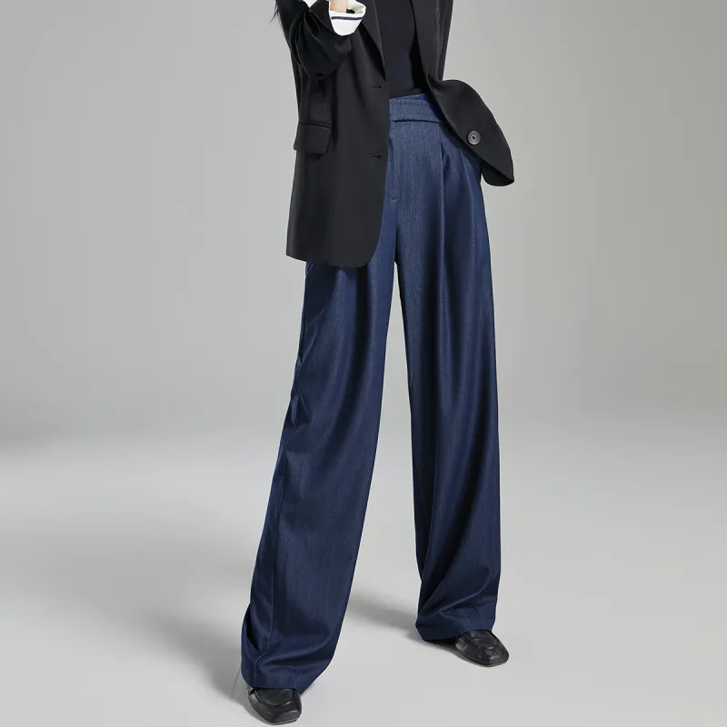 【dme】 Suit Trouser Women's Navy Blue-3