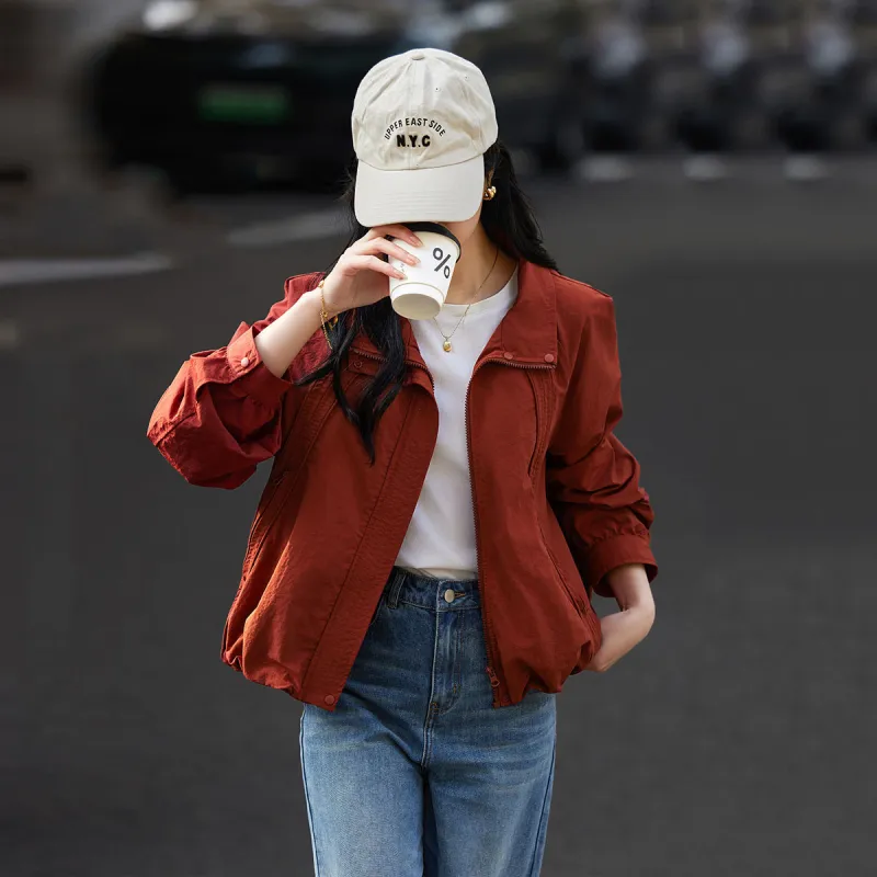 【dme】 Jackets Coats Women's Brick Red-1