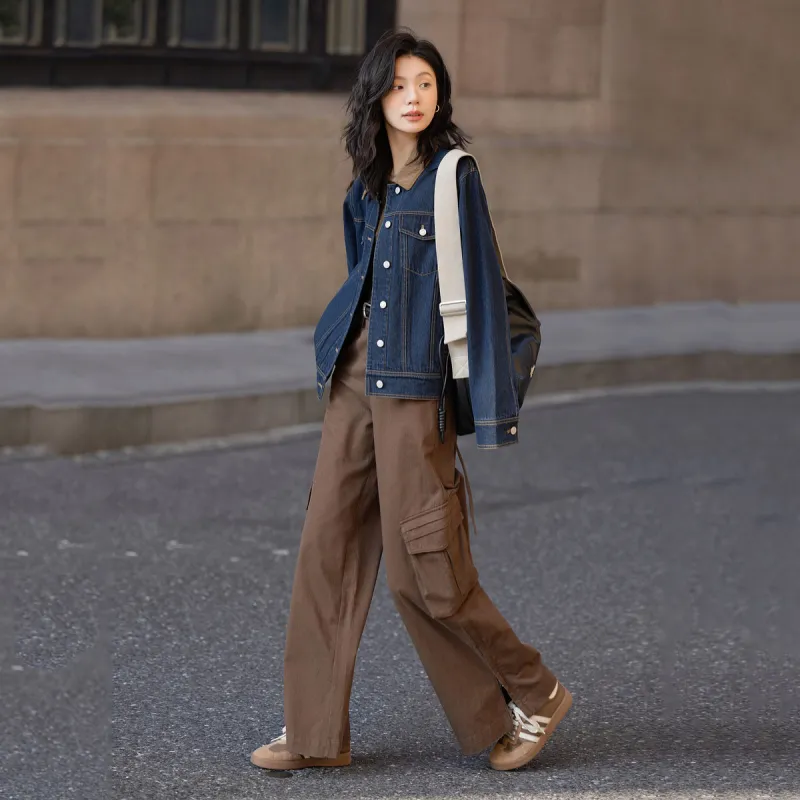 【dme】 Denim Jacket Women's Dark Denim Blue-2