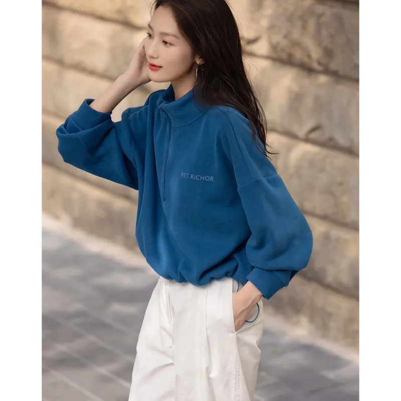 【dme】 Sweatshirt Women's Peacock Blue-3