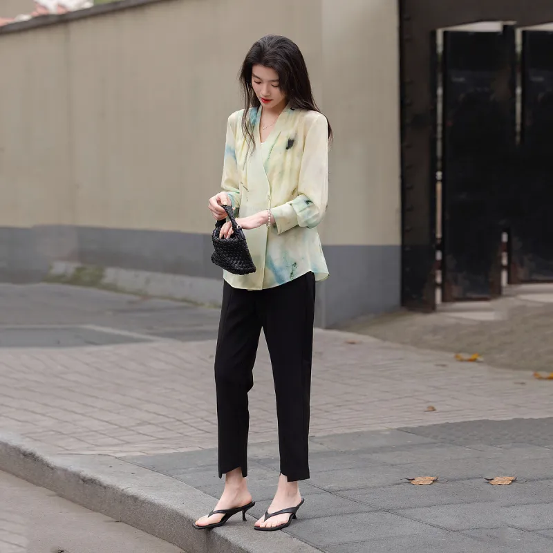【dme】 Shirt Women's Light Aqua Green-2