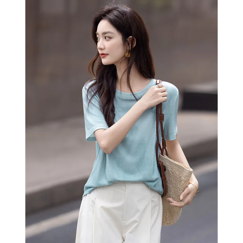 Dme T Shirts Women's Sky Blue-3