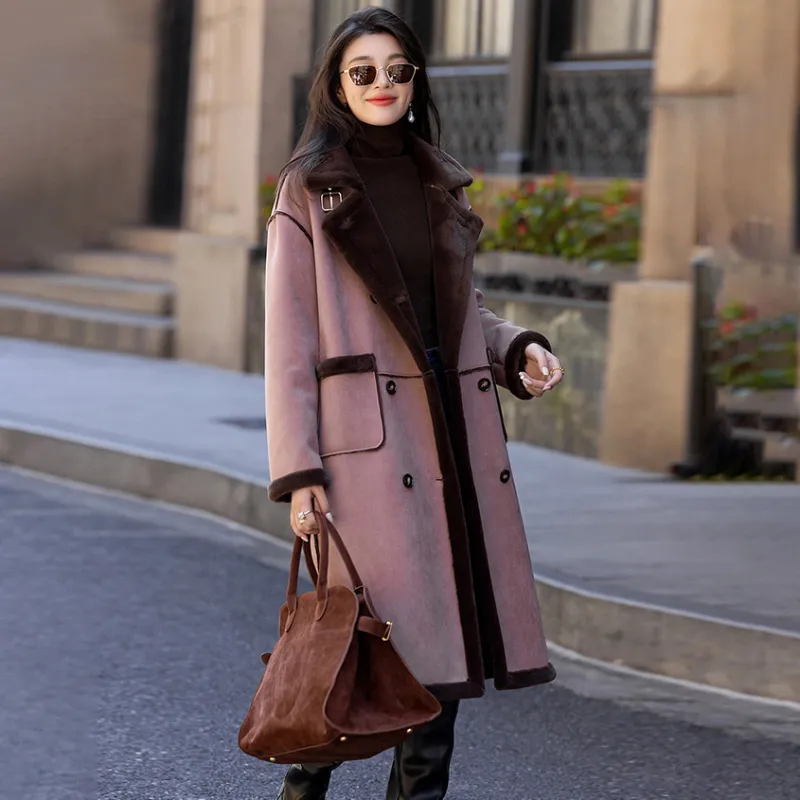 【dme】 Puffer Jacket Women's Leather Pink-2