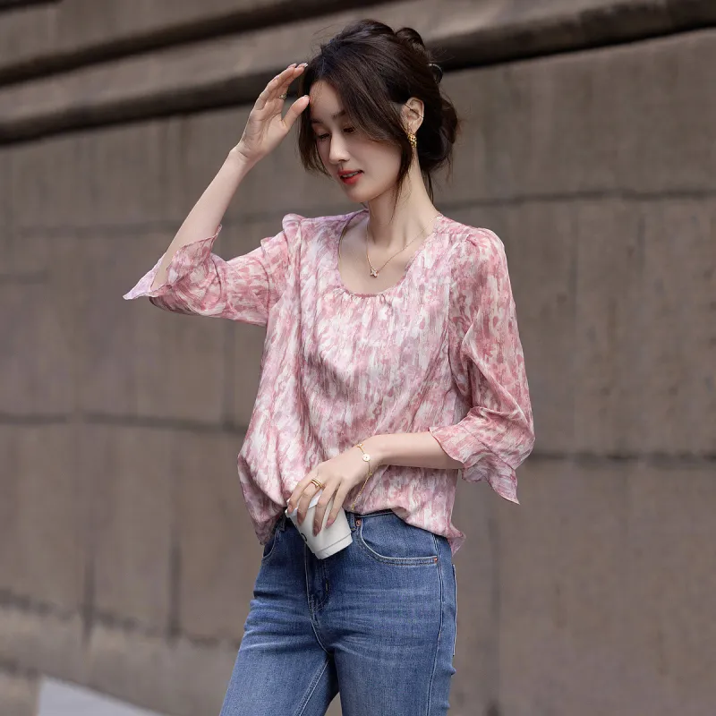 【dme】 Shirt Women's Pastel Pink-3