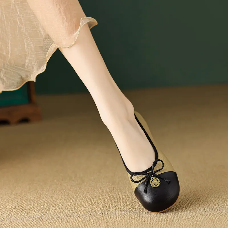 【dme】 Casual Single Shoes 2cm Women's Brown-4