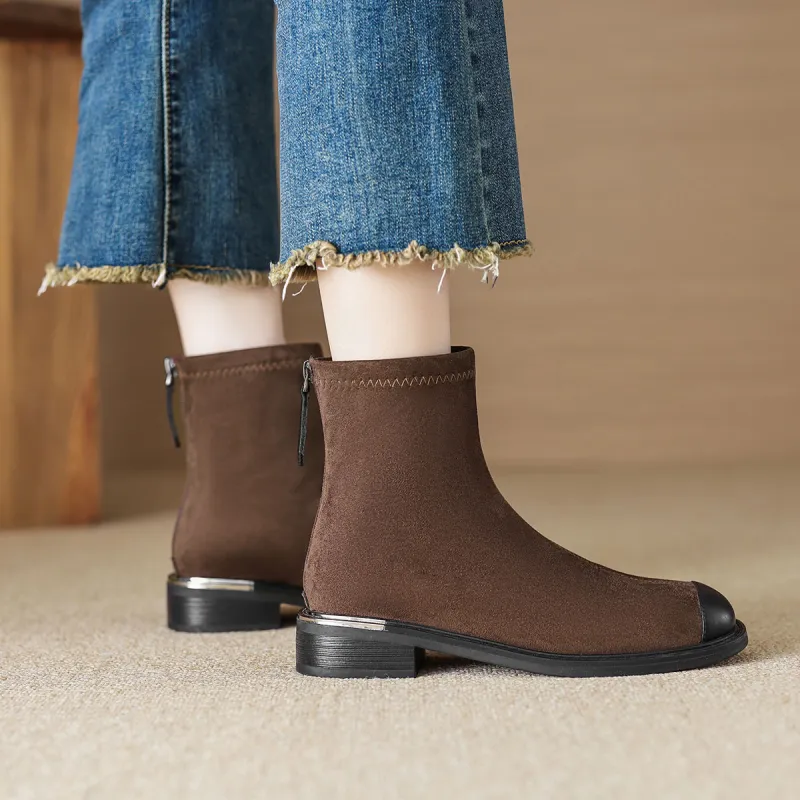 【dme】 Ankle Boots Women's Coffee-4