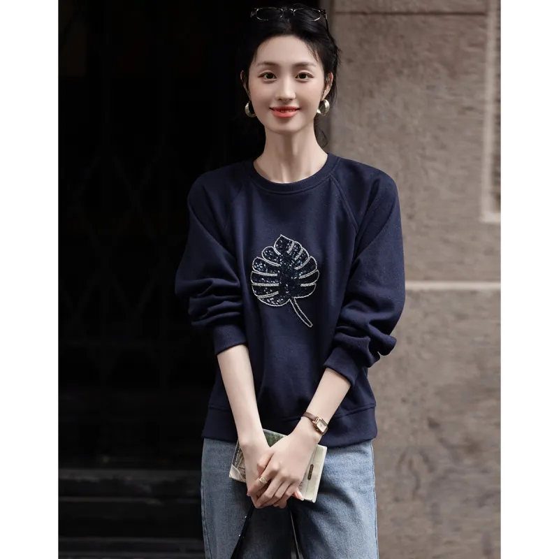 【dme】 Sweatshirt Women's Navy Blue-1