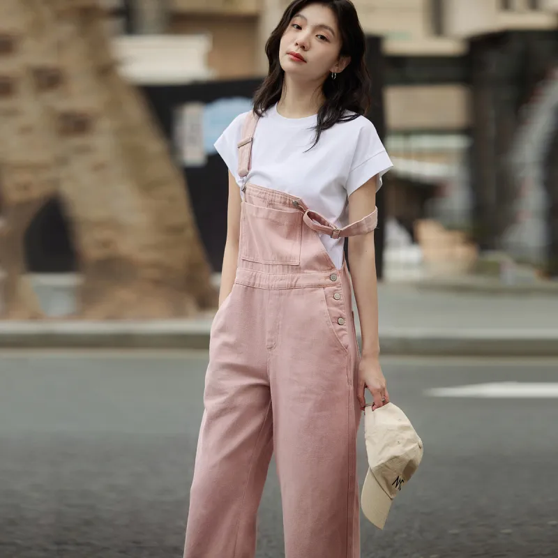 【dme】 Overalls Women's Leather Pink-2