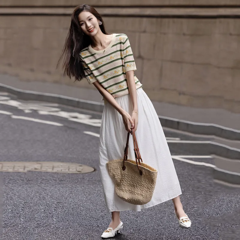 【dme】 Knitwear Women's Seaweed Green-4