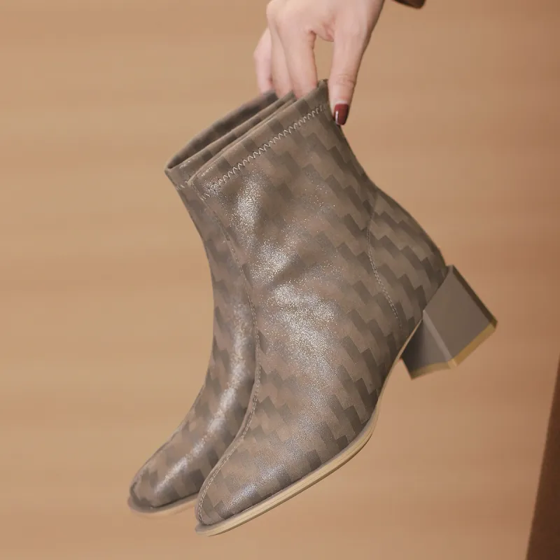 Dme Ankle Boots 4.8cm Women's Brown-2