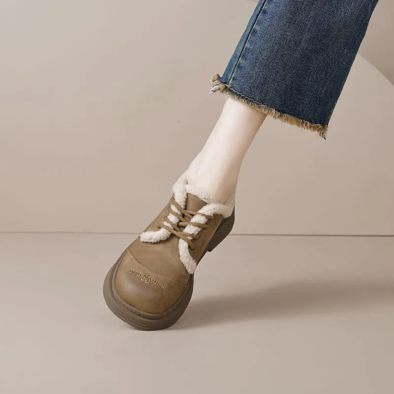 【dme】 Casual Single Shoes Women's Camel-4