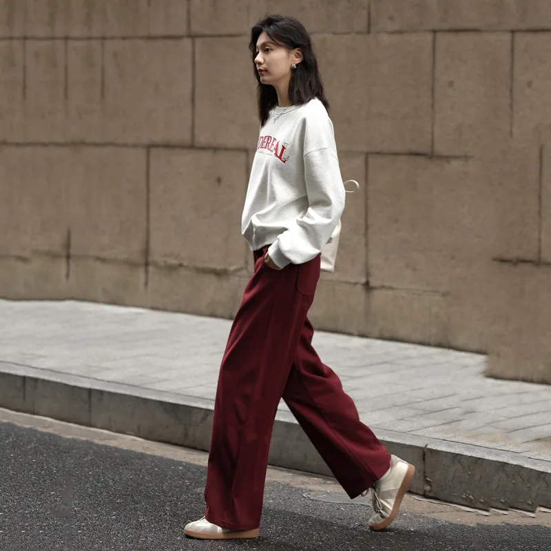 【dme】 Casual Pants Women's Brick Red-2