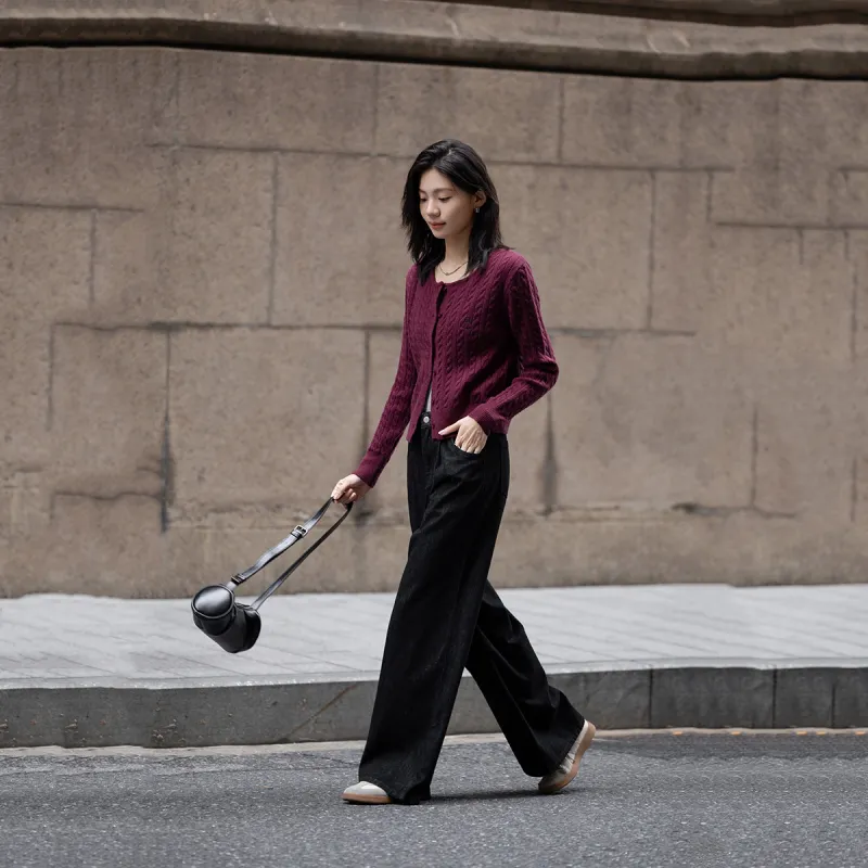 【dme】 Knitwear Women's Burgundy-3