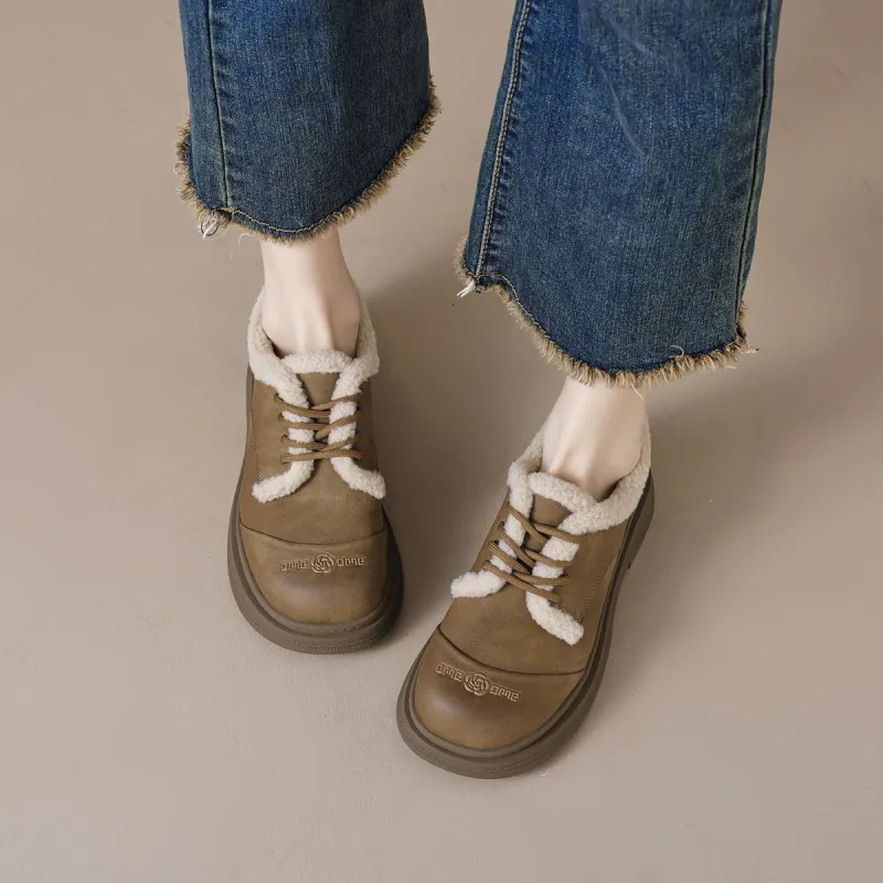 【dme】 Casual Single Shoes Women's Camel-3