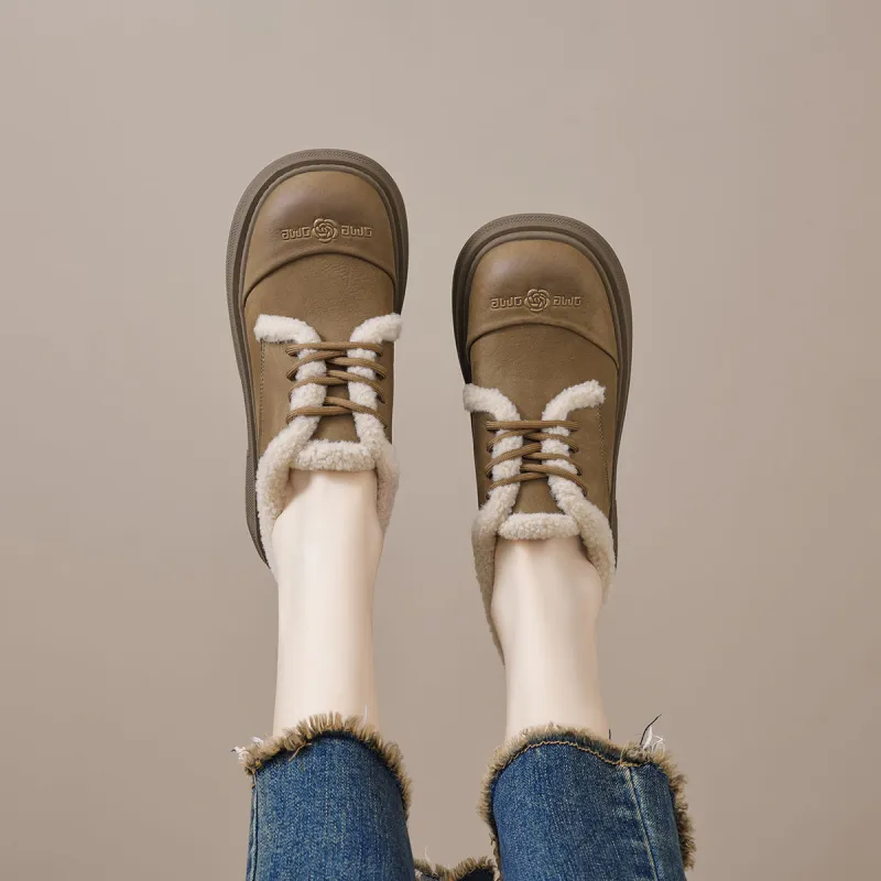 【dme】 Casual Single Shoes Women's Camel-5