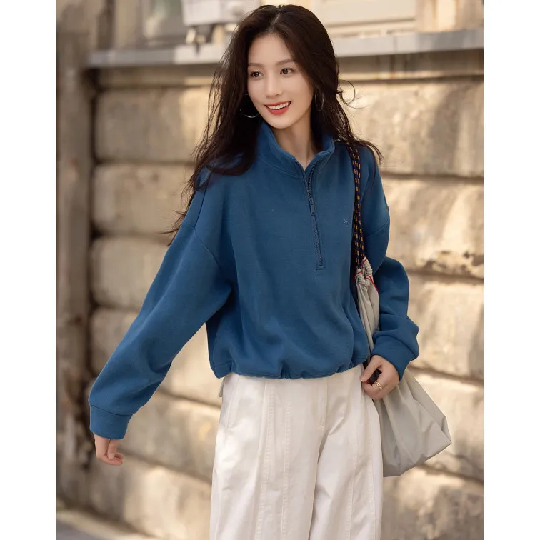 【dme】 Sweatshirt Women's Peacock Blue-2