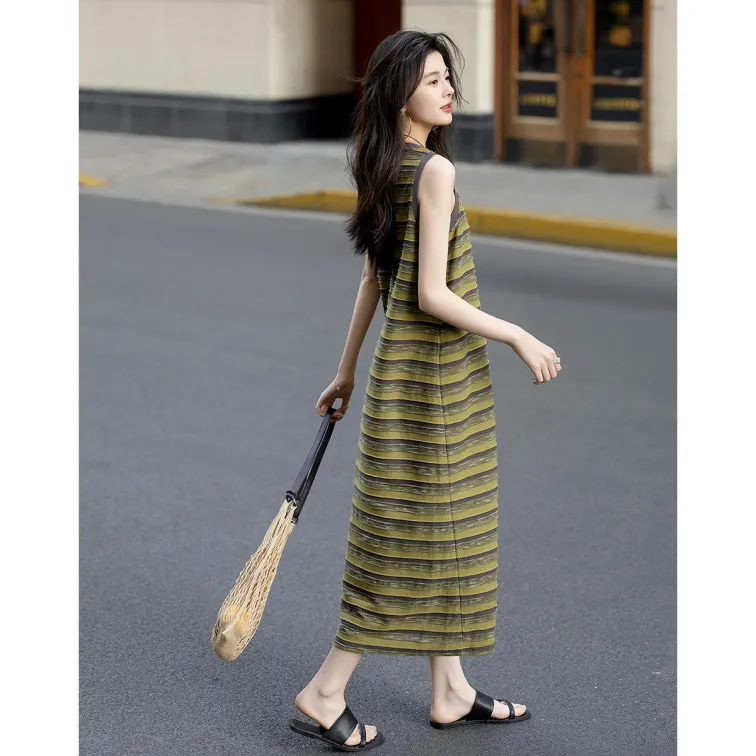 Dme Sleeveless Dresses Women's Army Green-1