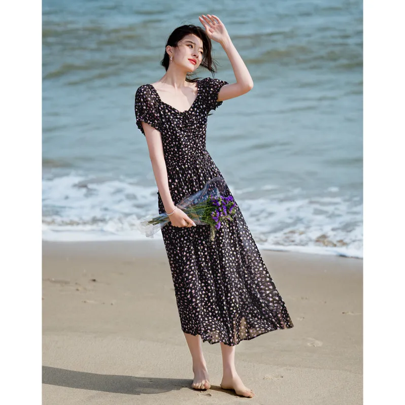 【dme】 Short Sleeved Dress Women's-2