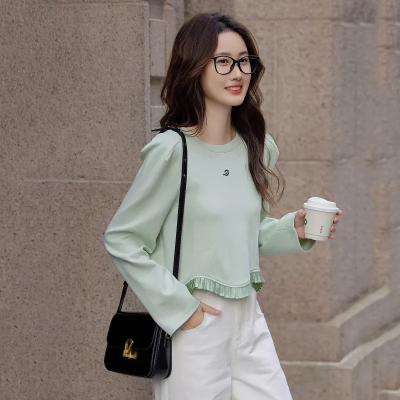 【dme】 Sweatshirt Women's Light Aqua Green-5
