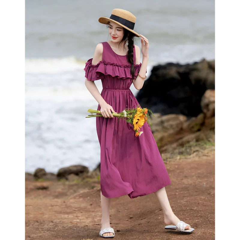 【dme】 Short Sleeved Dress Women's-3