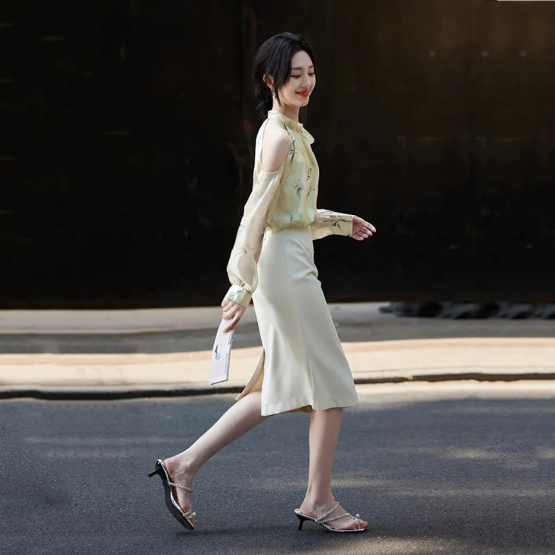 【dme】 Shirt Women's Light Pea Green-4