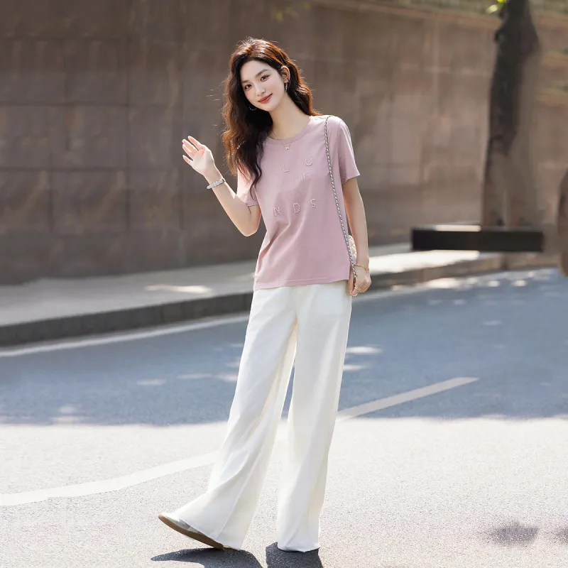 【dme】 T Shirt Women's Leather Pink-3
