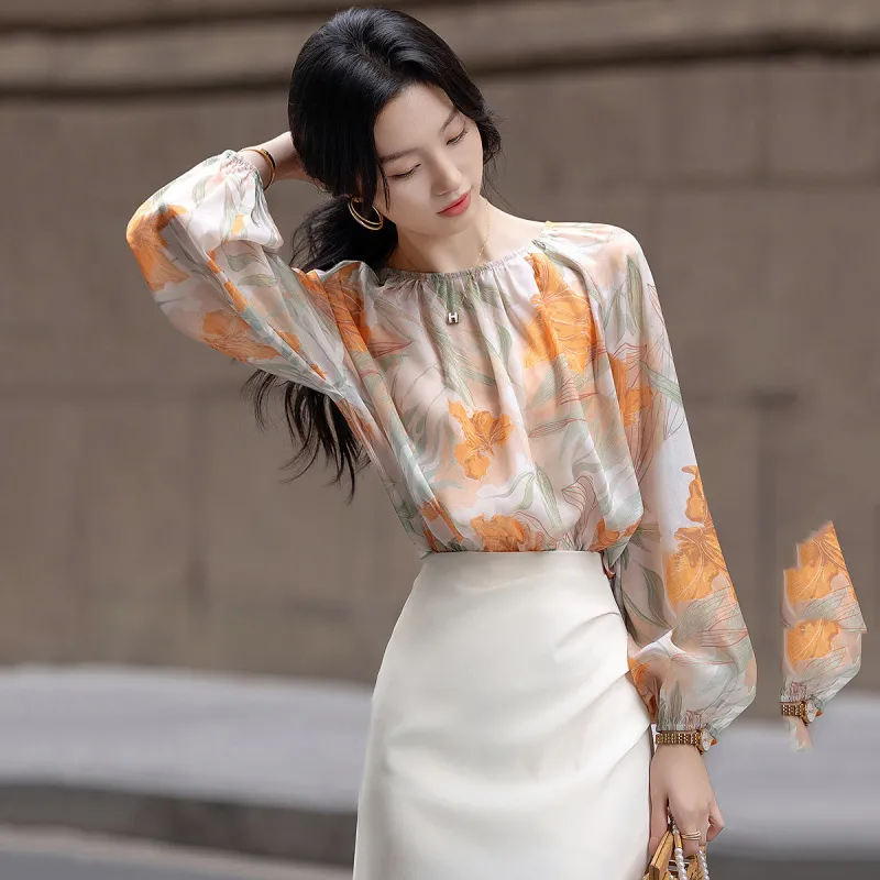 【dme】 Shirt Women's Orange Yellow-1