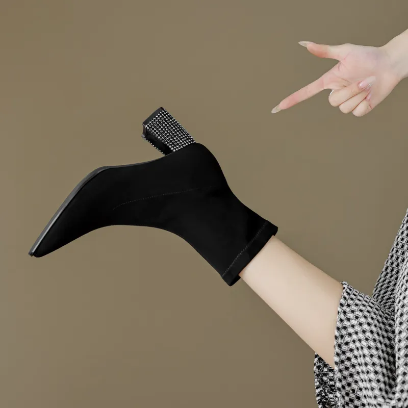 【dme】 Ankle Boots 6.5cm Women's Black-1