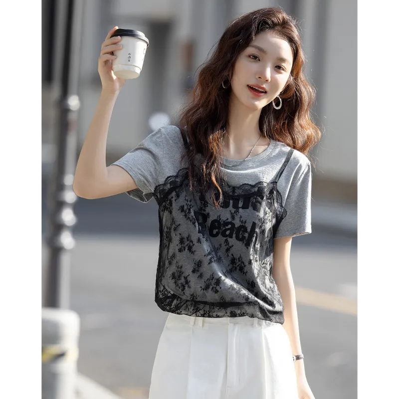 Dme T Shirts Women's Light Heather Gray-4
