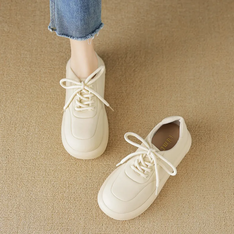 【dme】 Mid-Top Skateboard Shoes Women's Milk Coffee-5