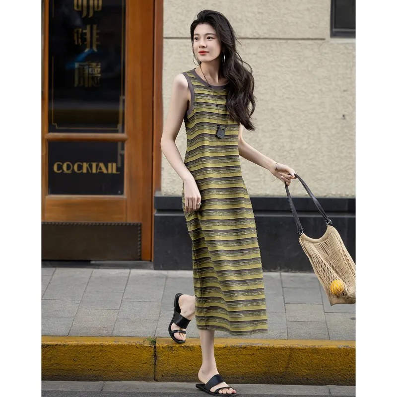 Dme Sleeveless Dresses Women's Army Green-2