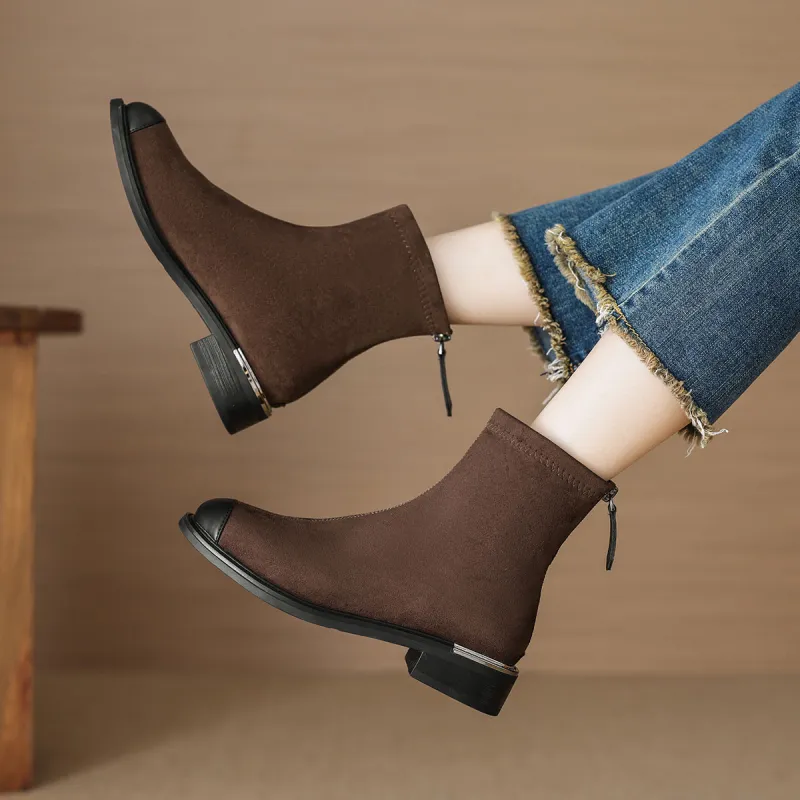 【dme】 Ankle Boots Women's Coffee-5
