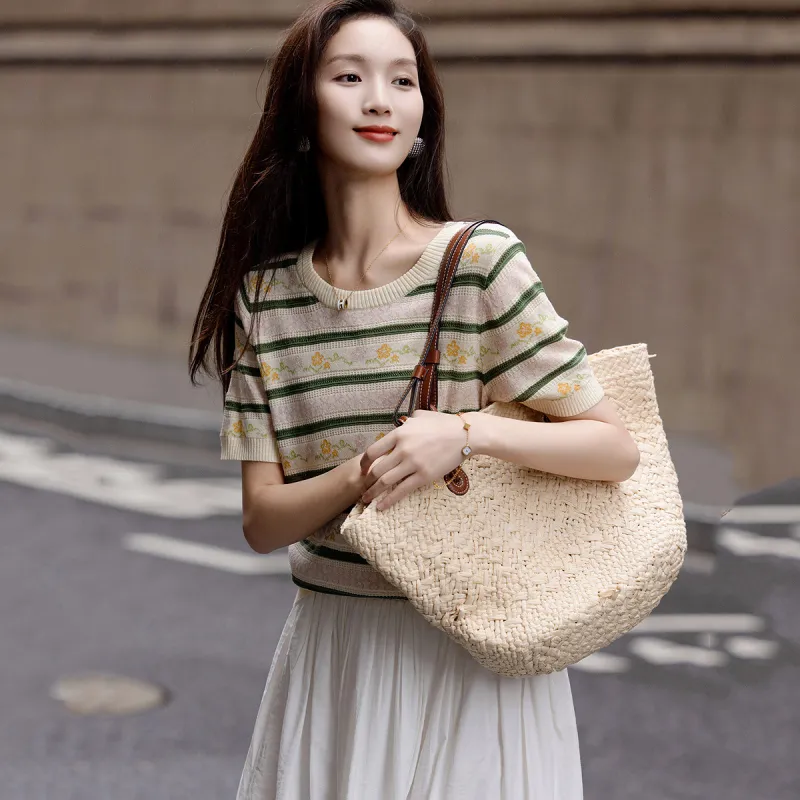 【dme】 Knitwear Women's Seaweed Green-1