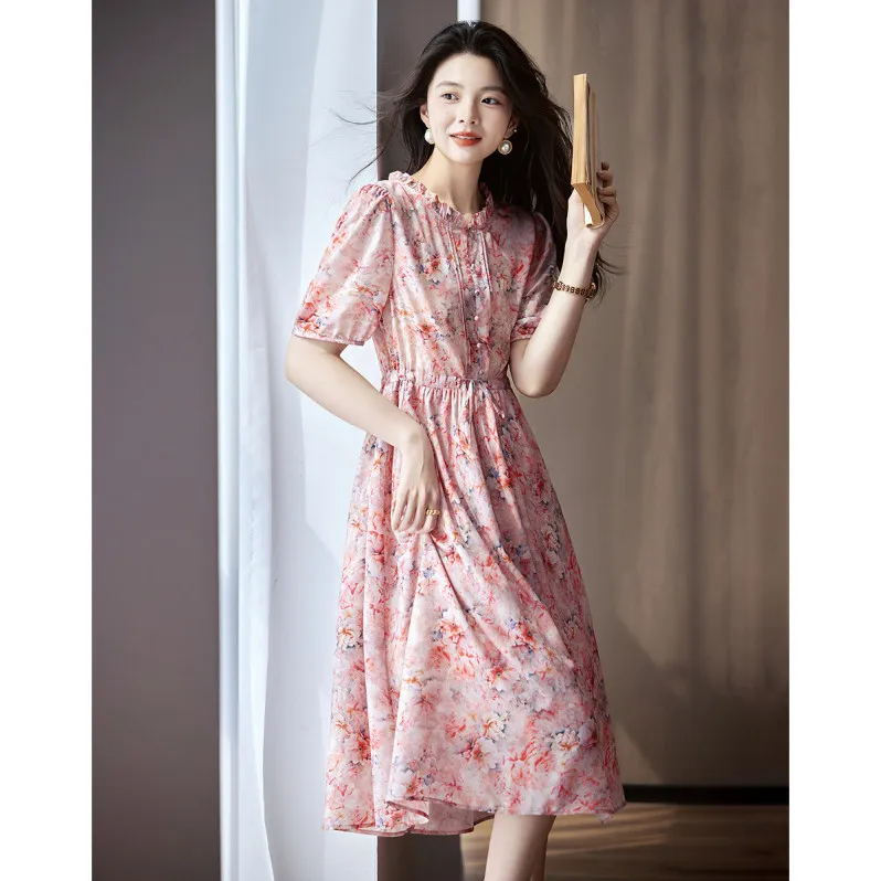 【dme】 Short Sleeved Dress Women's-2