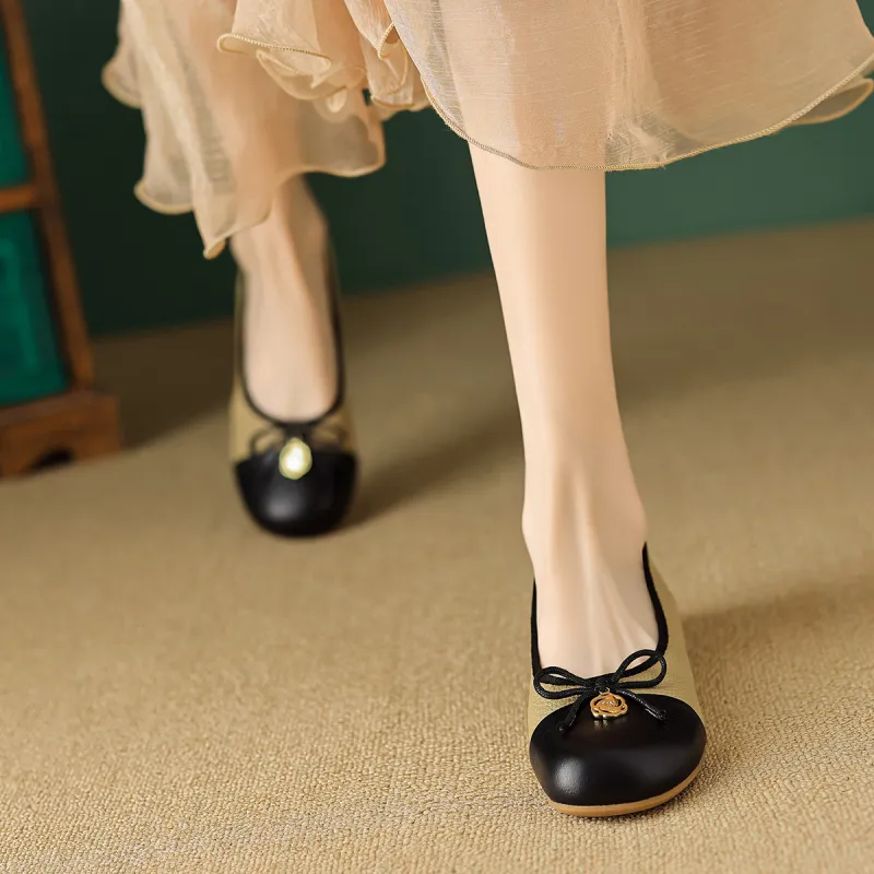 【dme】 Casual Single Shoes 2cm Women's Brown-2