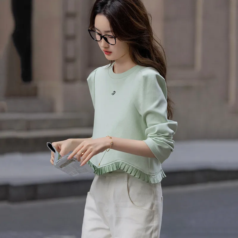 【dme】 Sweatshirt Women's Light Aqua Green-1