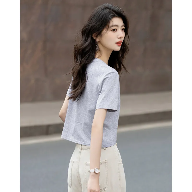 Dme T Shirts Women's Light Heather Gray-1
