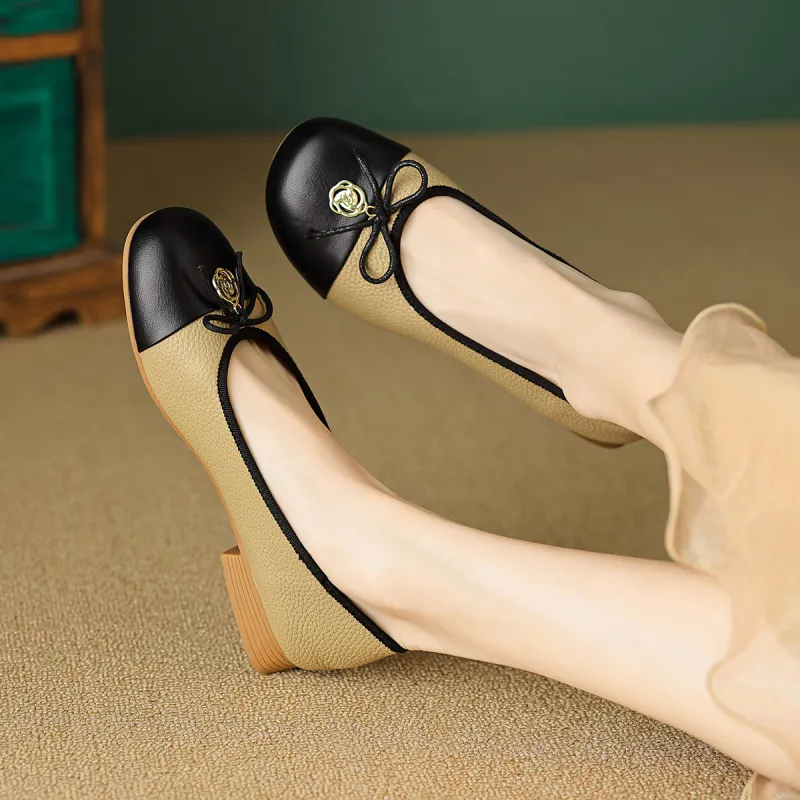 【dme】 Casual Single Shoes 2cm Women's Brown-1