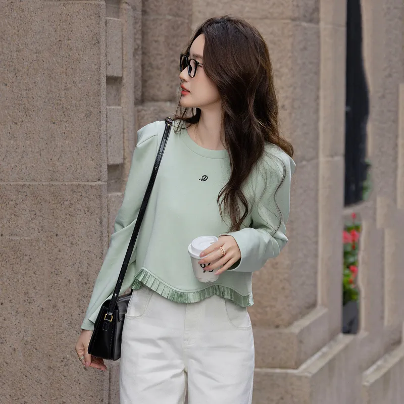 【dme】 Sweatshirt Women's Light Aqua Green-3