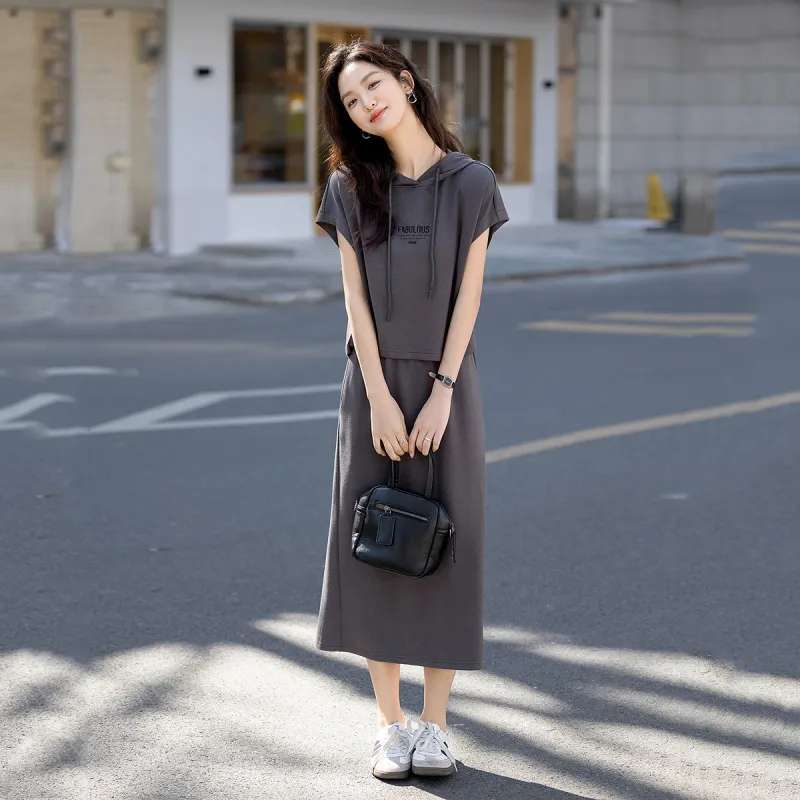 【dme】 Skirt Set Women's Dark Gray-5