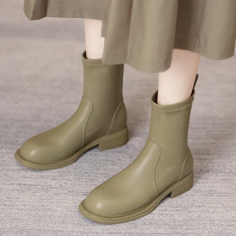 Dme Ankle Boots 3.6cm Women's Green-1