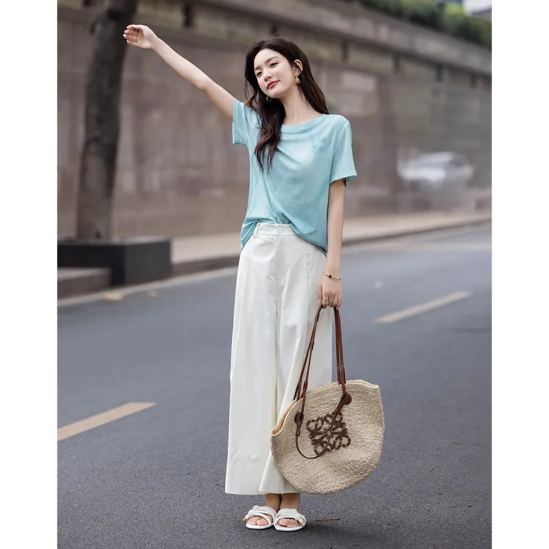 Dme T Shirts Women's Sky Blue-4