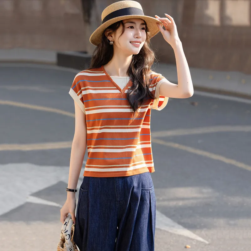 【dme】 Knitwear Women's Orange Red-1