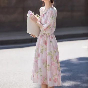 【dme】 Short Sleeved Dress Women's