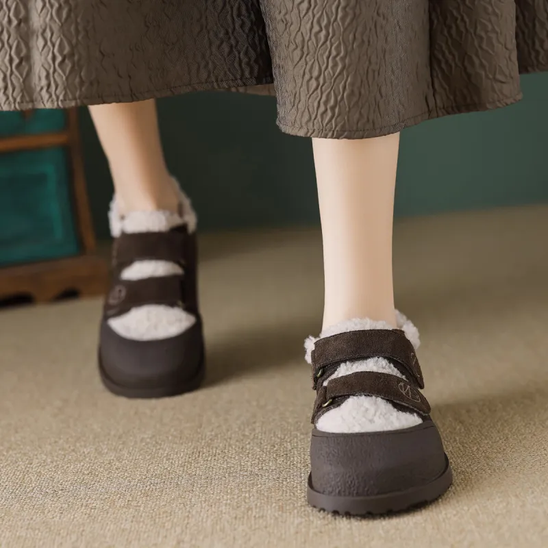 【dme】 Casual Single Shoes 1.2cm Women's Coffee-4