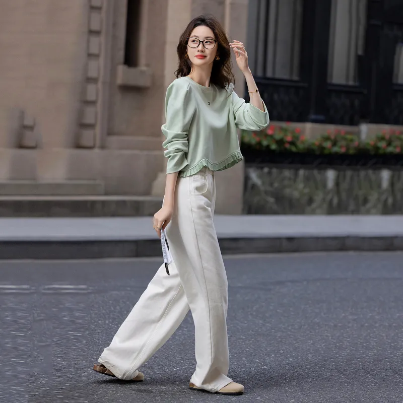 【dme】 Sweatshirt Women's Light Aqua Green-4