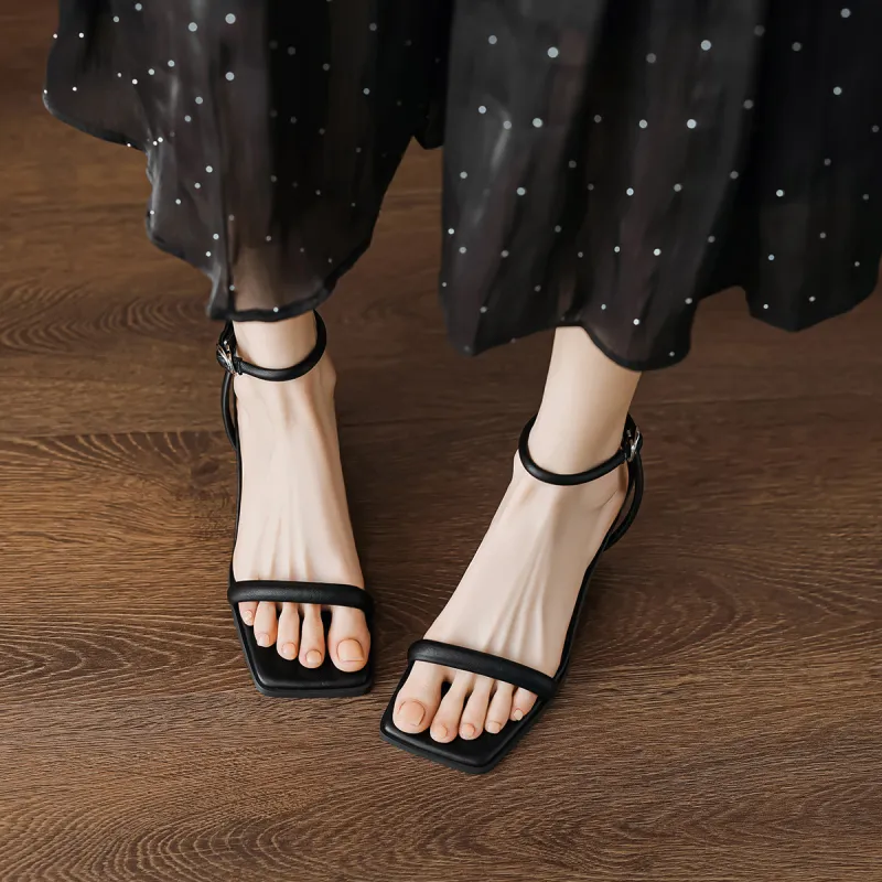 【dme】 Strap Sandals Women's Black-1
