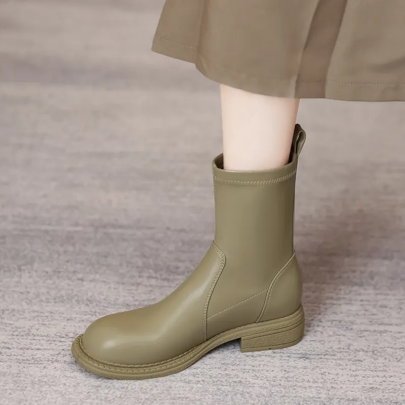 Dme Ankle Boots 3.6cm Women's Green-4